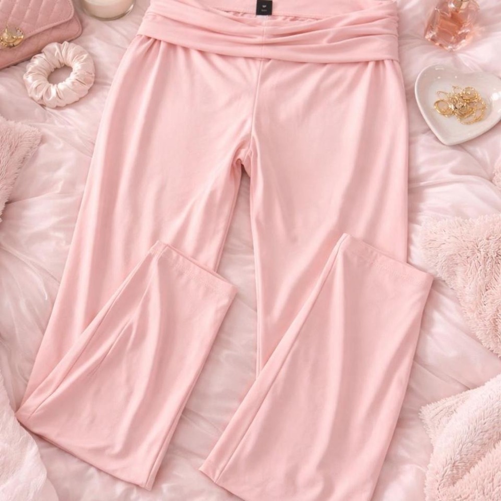 Plus size Pink fold over pants size 3xl